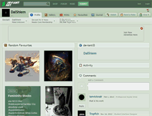 Tablet Screenshot of dalshiem.deviantart.com