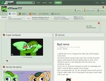 Tablet Screenshot of htflover777.deviantart.com