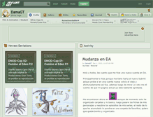 Tablet Screenshot of damagt.deviantart.com