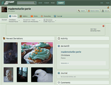 Tablet Screenshot of mademoiselle-perle.deviantart.com