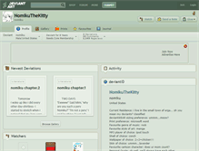 Tablet Screenshot of nomikuthekitty.deviantart.com