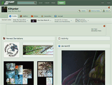Tablet Screenshot of kihunter.deviantart.com