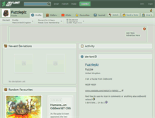 Tablet Screenshot of fuzzleplz.deviantart.com