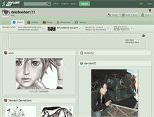 Tablet Screenshot of deedeedee123.deviantart.com