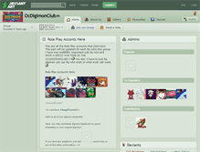 Tablet Screenshot of ocdigimonclub.deviantart.com