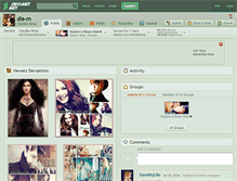 Tablet Screenshot of dia-m.deviantart.com