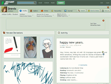 Tablet Screenshot of drewix.deviantart.com
