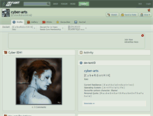 Tablet Screenshot of cyber-arts.deviantart.com