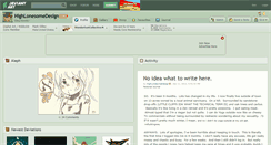 Desktop Screenshot of highlonesomedesign.deviantart.com