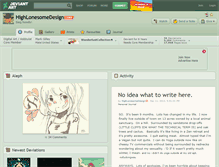 Tablet Screenshot of highlonesomedesign.deviantart.com