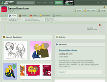 Tablet Screenshot of burnsmithers-love.deviantart.com