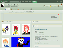 Tablet Screenshot of nachtschattendrache.deviantart.com