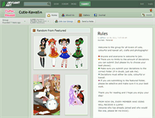 Tablet Screenshot of cutie-kawaii.deviantart.com