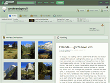 Tablet Screenshot of cynderandspyro5.deviantart.com