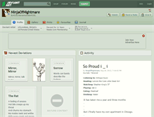 Tablet Screenshot of ninjaofnightmare.deviantart.com