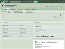 Tablet Screenshot of miatosakura-chan.deviantart.com
