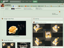 Tablet Screenshot of lunatron.deviantart.com