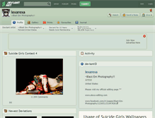 Tablet Screenshot of lexarexa.deviantart.com