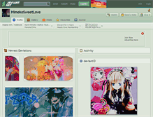 Tablet Screenshot of himekosweetlove.deviantart.com