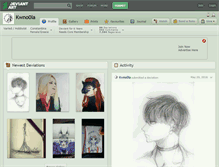 Tablet Screenshot of kwno0la.deviantart.com