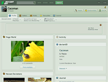 Tablet Screenshot of cacoman.deviantart.com