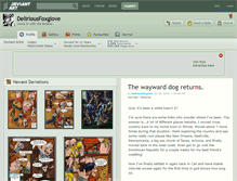 Tablet Screenshot of deliriousfoxglove.deviantart.com