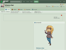 Tablet Screenshot of kohane-chan.deviantart.com