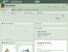 Tablet Screenshot of ne0n-skorpion.deviantart.com