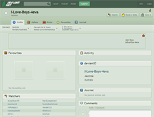 Tablet Screenshot of i-love-boys-4eva.deviantart.com