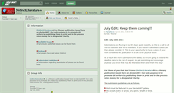 Desktop Screenshot of distinctliterature.deviantart.com