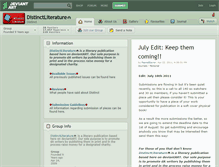 Tablet Screenshot of distinctliterature.deviantart.com