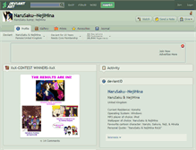 Tablet Screenshot of narusaku--nejihina.deviantart.com