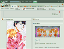 Tablet Screenshot of haine11.deviantart.com