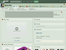 Tablet Screenshot of ghost-ties.deviantart.com