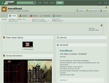 Tablet Screenshot of krawallkraut.deviantart.com