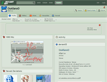 Tablet Screenshot of ooallanoo.deviantart.com