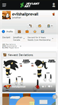Mobile Screenshot of evilshallprevail.deviantart.com