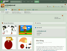 Tablet Screenshot of evilshallprevail.deviantart.com