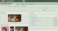 Desktop Screenshot of orange-fire-demon.deviantart.com