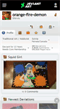 Mobile Screenshot of orange-fire-demon.deviantart.com