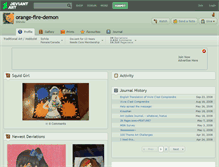 Tablet Screenshot of orange-fire-demon.deviantart.com