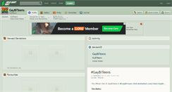 Desktop Screenshot of gaybiteens.deviantart.com