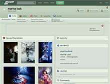 Tablet Screenshot of marina-look.deviantart.com