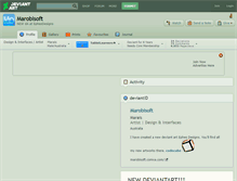 Tablet Screenshot of marobisoft.deviantart.com