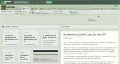 Desktop Screenshot of littketm.deviantart.com