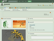 Tablet Screenshot of lazyaznkid.deviantart.com