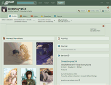 Tablet Screenshot of gwenhwyvar34.deviantart.com