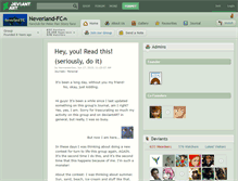 Tablet Screenshot of neverland-fc.deviantart.com