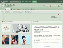 Tablet Screenshot of hb-wonderville.deviantart.com