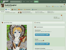 Tablet Screenshot of deathsxdaughter.deviantart.com